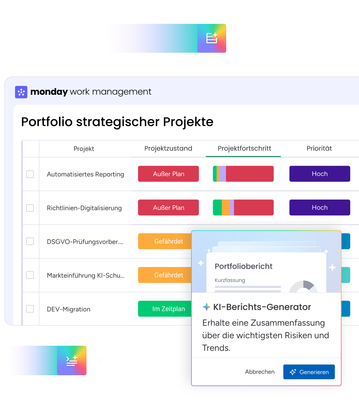 Fördere Umsetzung in großem Stil